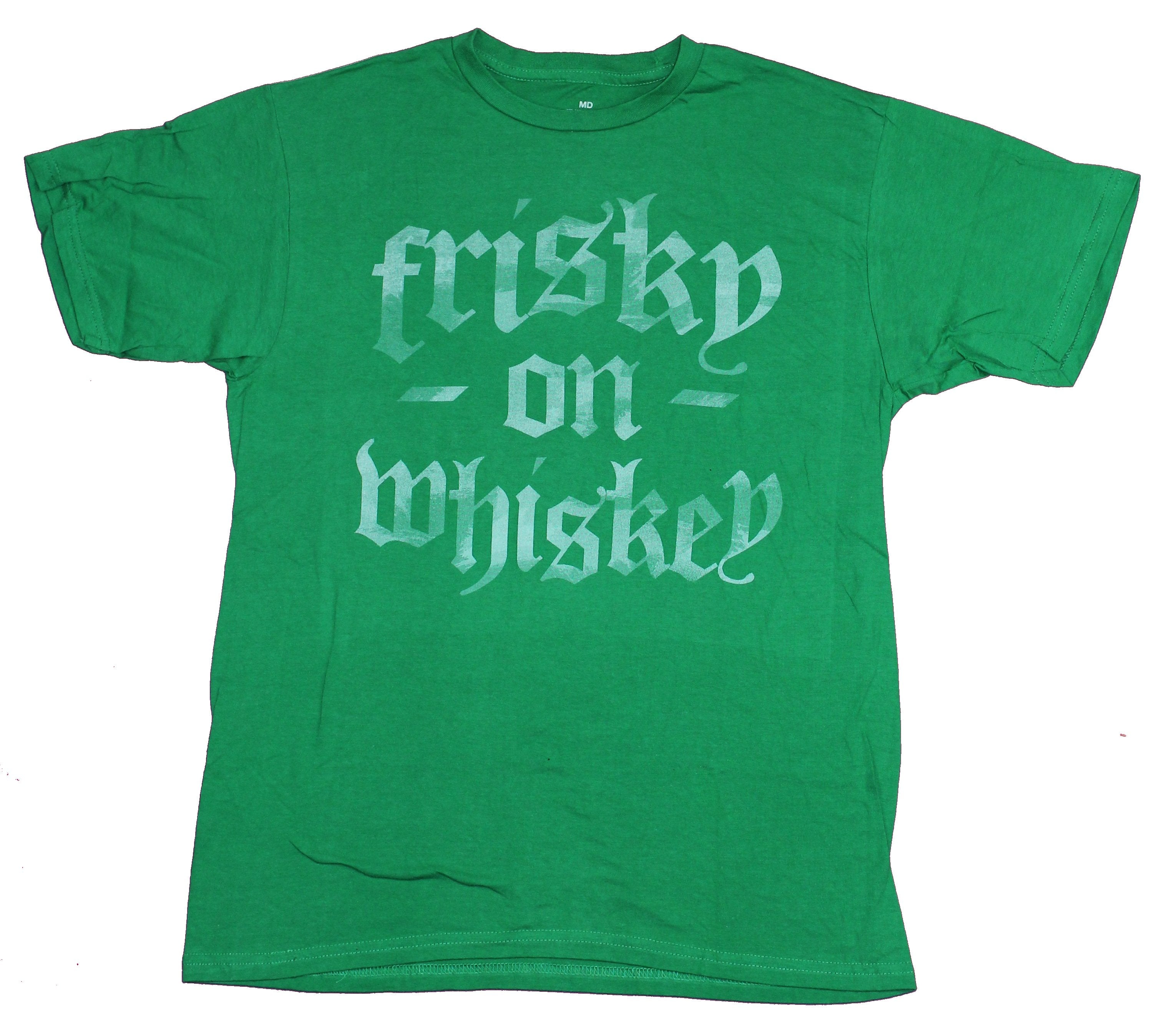Mad Engine Mens T-Shirt- Frisky on Whisky Distressed Print