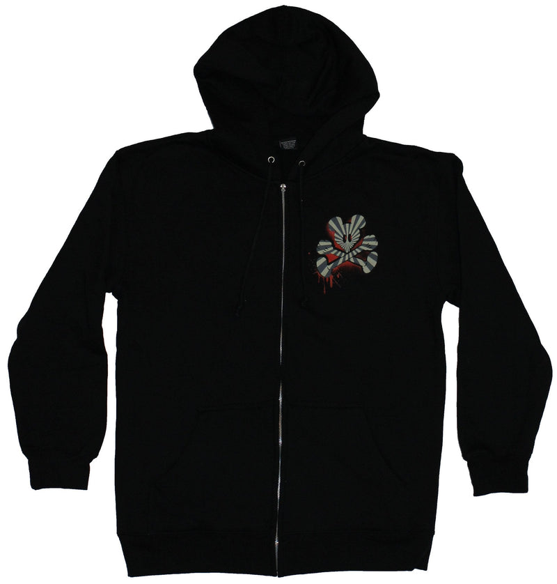 Mickey Mouse Mens Hoodie Sweatshirt - Bloc 28 MultiArmed Crazy Mickey Back Image