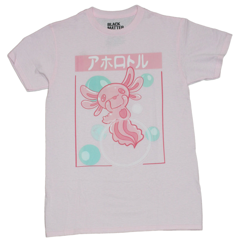 Axolotl Anime Style Mens T-Shirt - Under Kanji Box