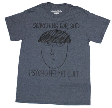 Mob Psycho Mens T-Shirt - Searching for God Psycho Helmet Club