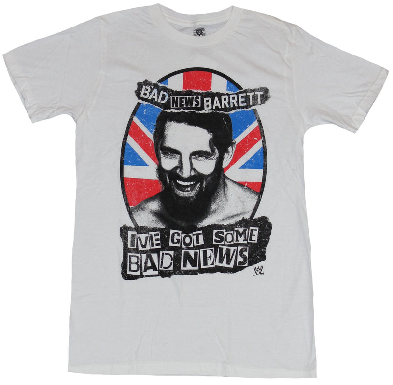 WWE Bad News Barrett Mens T-Shirt - I've Got Some Bad News Union Jack Image - Inmyparentsbasement.com