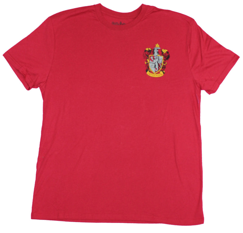 Harry Potter Mens T-Shirt- Simple Gryffindor Lapel Logo Image