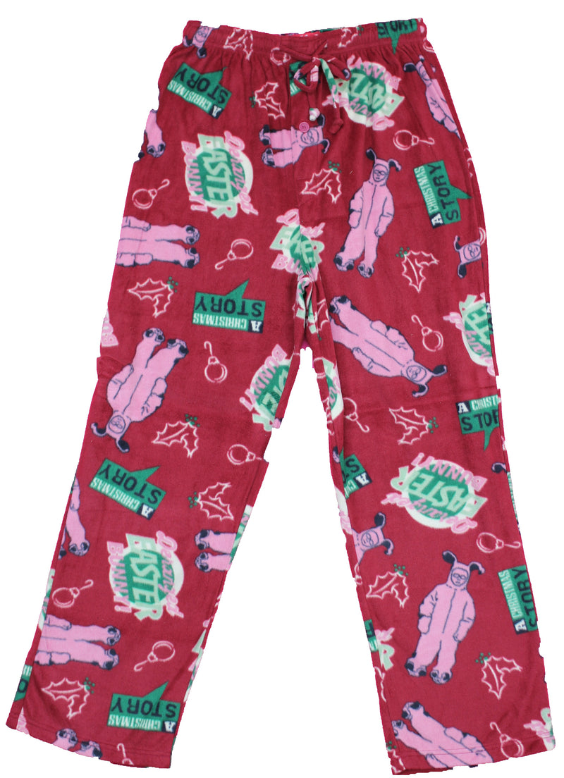 Christmas Story Ralphie Allover Fleece Mens Lounge Pajama Pants - Inmyparentsbasement.com