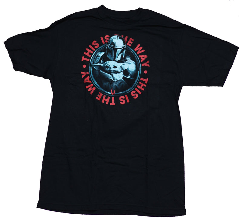 Star Wars The Mandalorean Mens T-Shirt - This is the Way Mando Circle