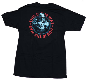 Star Wars The Mandalorean Mens T-Shirt - This is the Way Mando Circle