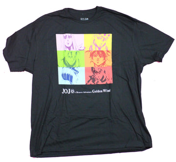 Jojo's Bizarre Adventure Mens T-Shirt - Golden Wind Pastel Face Boxes