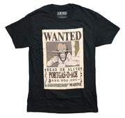 One Piece Mens T-Shirt - Ace Wanted Dead or Alive Poster - Inmyparentsbasement.com