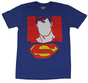 Superman (DC Comics) Mens T-Shirt - Faceless Superman Boxed Image