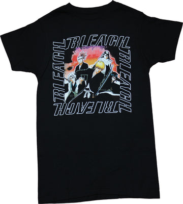 Bleach Mens T-Shirt - Boxed Group Bleach Title Surrounded