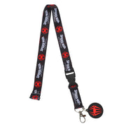 Spider-Man Across The Spider-Verse Logo 22 Inch Black Lanyard With ID Sleeve - Inmyparentsbasement.com