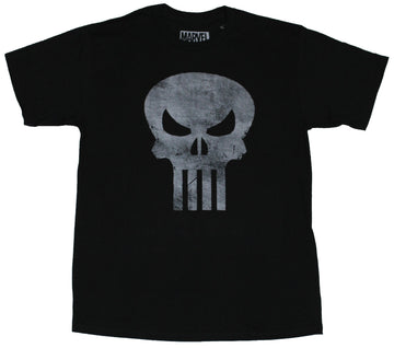 The Punisher (Marvel Comics) Mens T-Shirt - Distressed Classic Skull Logo