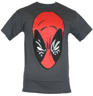 Deadpool (Marvel Comics) Mens T-Shirt - Comics Headshot Image