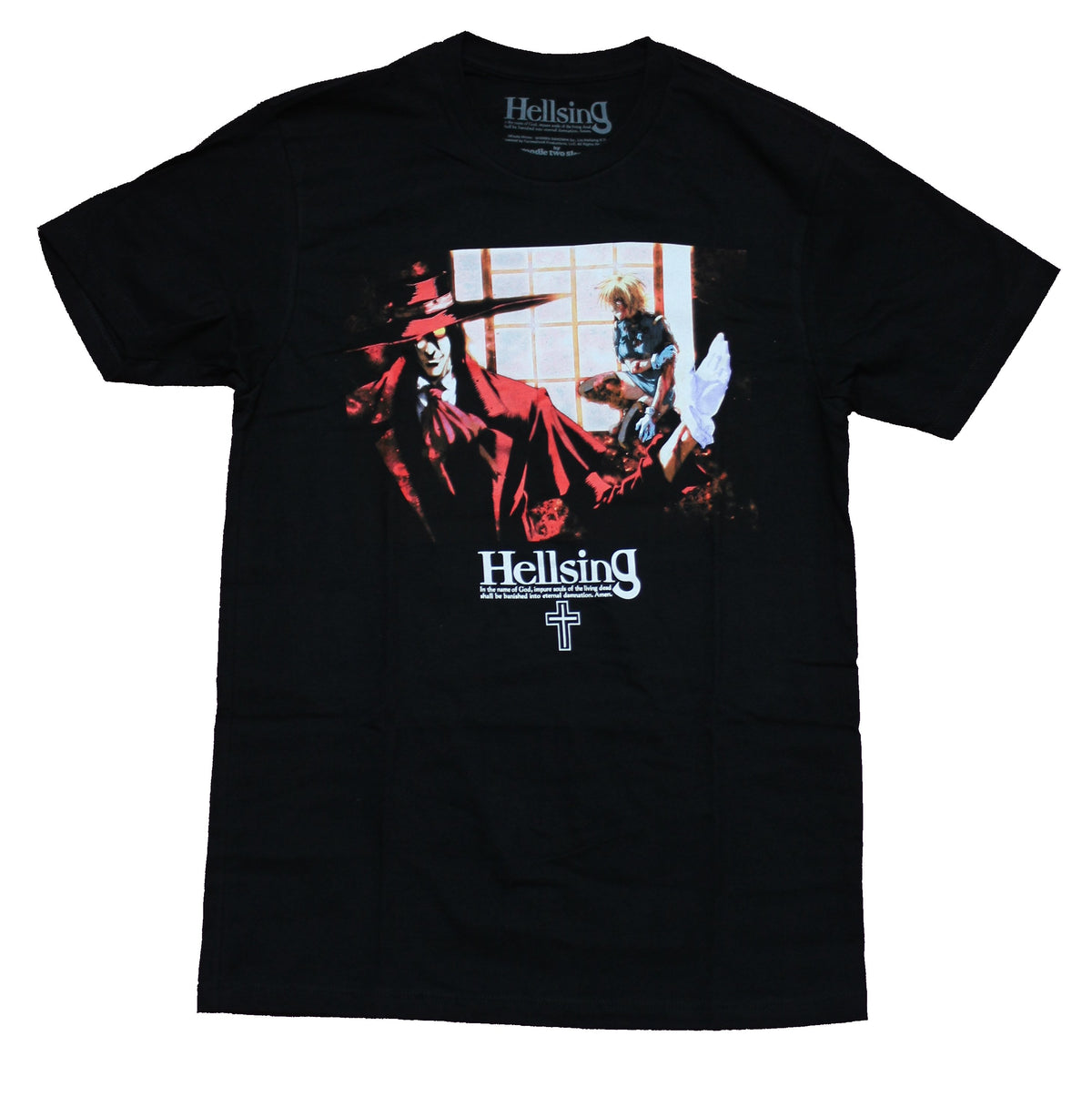 Hellsing Mens T-Shirt - Alucard Disregarding Sera's Window Image ...