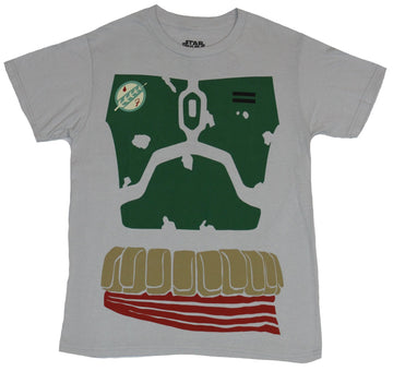 Star Wars Mens T-Shirt Simple Styled Boba Fett Mandalorian Costume Front