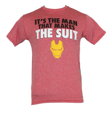 Iron Man Moisture Wicking Mens T-Shirt - "It's The Man That Makes The Suit"