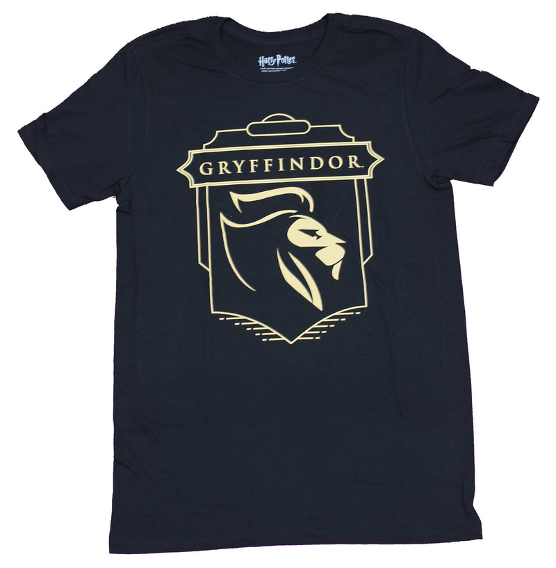 Harry Potter  Mens T-Shirt -  Gryffindor Gold Style Lion Image
