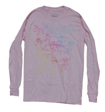 Naruto Shippuden Mens T-Shirt - Multiple Poses Outline Images