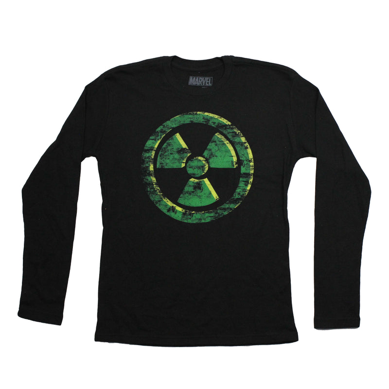 Hulk  Mens Long Sleeve Thermal Shirt - Radioactive Symbol Gamma Image