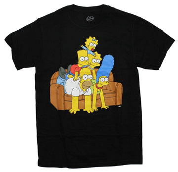 The Simpsons Mens T-Shirt - Balancing In Cheerleader Pyramid Couch