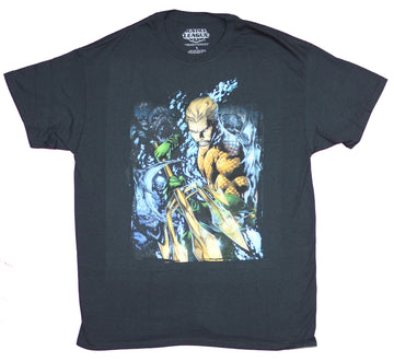 Aquaman Mens T-Shirt - Underwater Mad and Battle Ready
