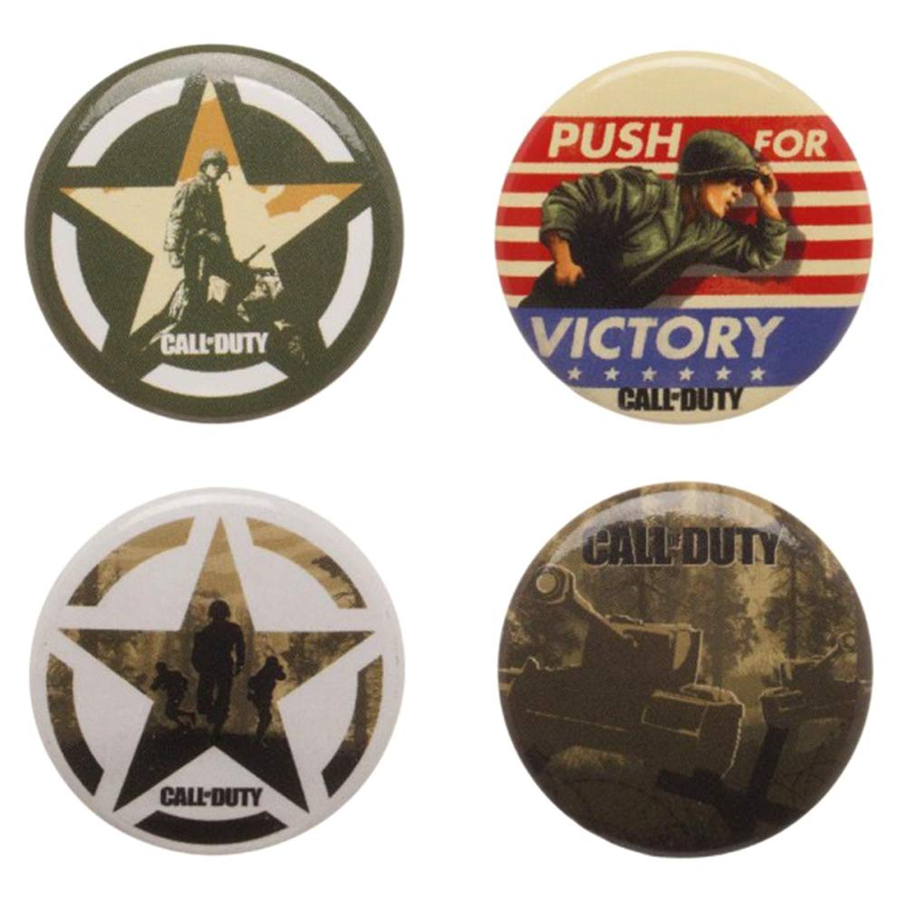 Cod Start Button Call Of Duty 1.25 Inch Button 4 Pack Set