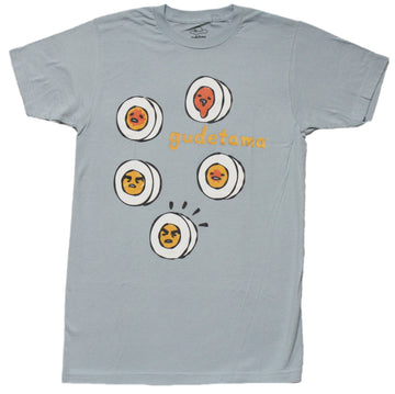 Gudetama Mens T-Shirt - Gudetamas Emotions Through Emojis