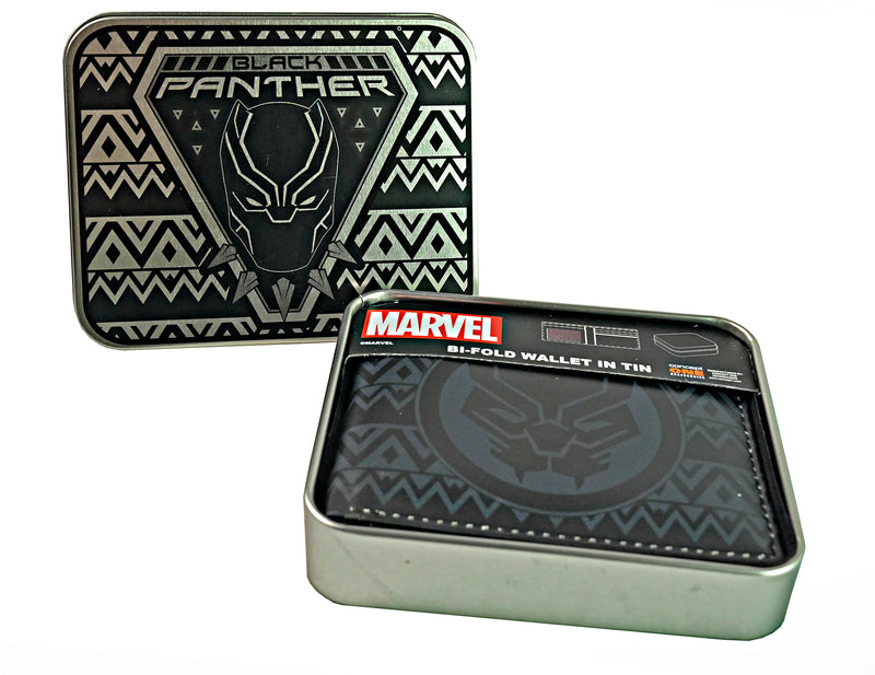 Black Panther Challah Faux Leather Wallet W/ Decorative Case - Inmyparentsbasement.com