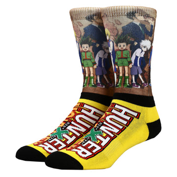 Bioworld Hunter X Hunter Characters & Logo Men's Crew Socks