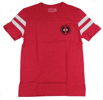 Deadpool (Marvel Comics) Mens T-Shirt - Lapel logo Wade Wilson 91 back