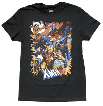 X-Men Mens Shirt - With Magneto  Full Speed Charge Attack