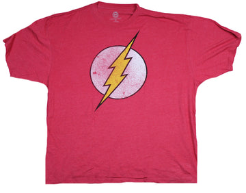 Flash Mens T-Shirt - Super Distressed Classic Bolt Logo