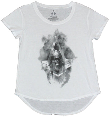 Assassin's Creed Syndicate Girls Juniors T-Shirt - Grayed Face Trident