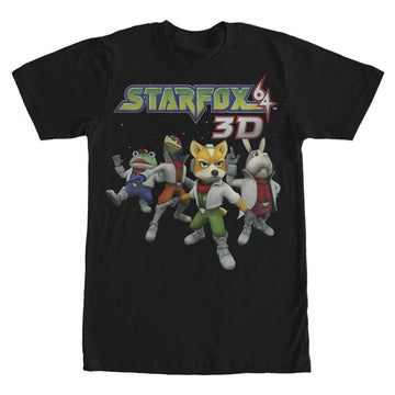 Starfox 64 3d Mens T-Shirt - Full Cast Ready For a Rumble