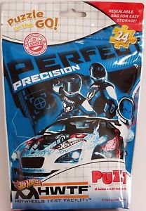 Hot Wheels HWTF Perfect Precesion Blue Team 24 Piece Puzzle on the Go [Toy]