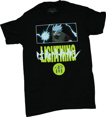 Naruto Shippuden Mens T-Shirt - KaKashi Lighting Box Image