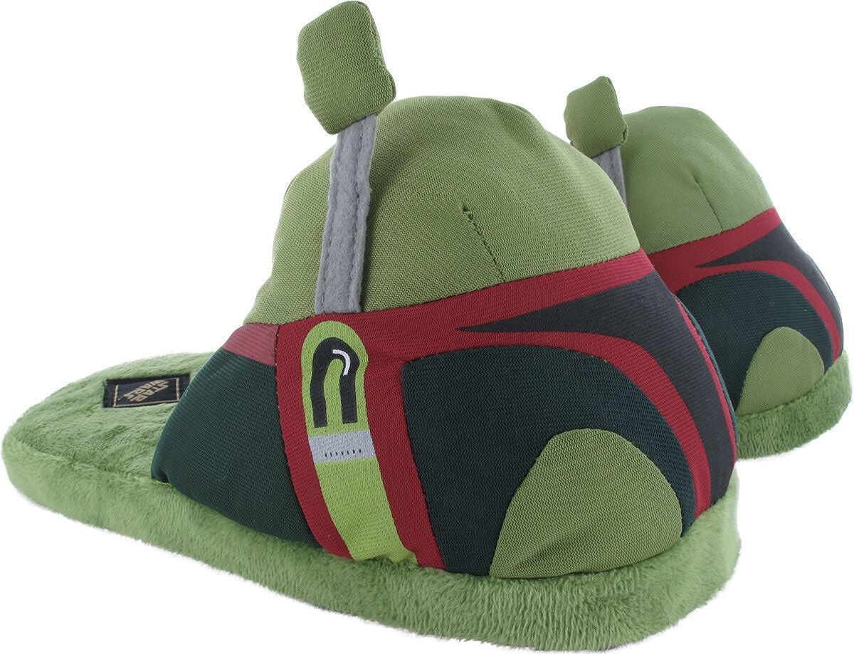 Star Wars Boba Fett Green Plush Helmet Slippers