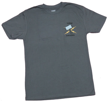 Thor Mens T-Shirt  - Thor Lapel Asgardian God of Thunder Back Image