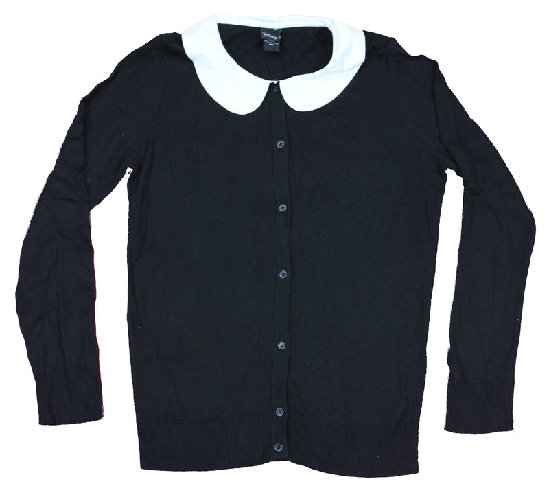 Alice in Wonderland Girls Juniors Sweater- We're Mad Here Back Image