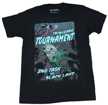 Harry Potter Mens T-Shirt  -  Triwizard Tournament Black Lake Image
