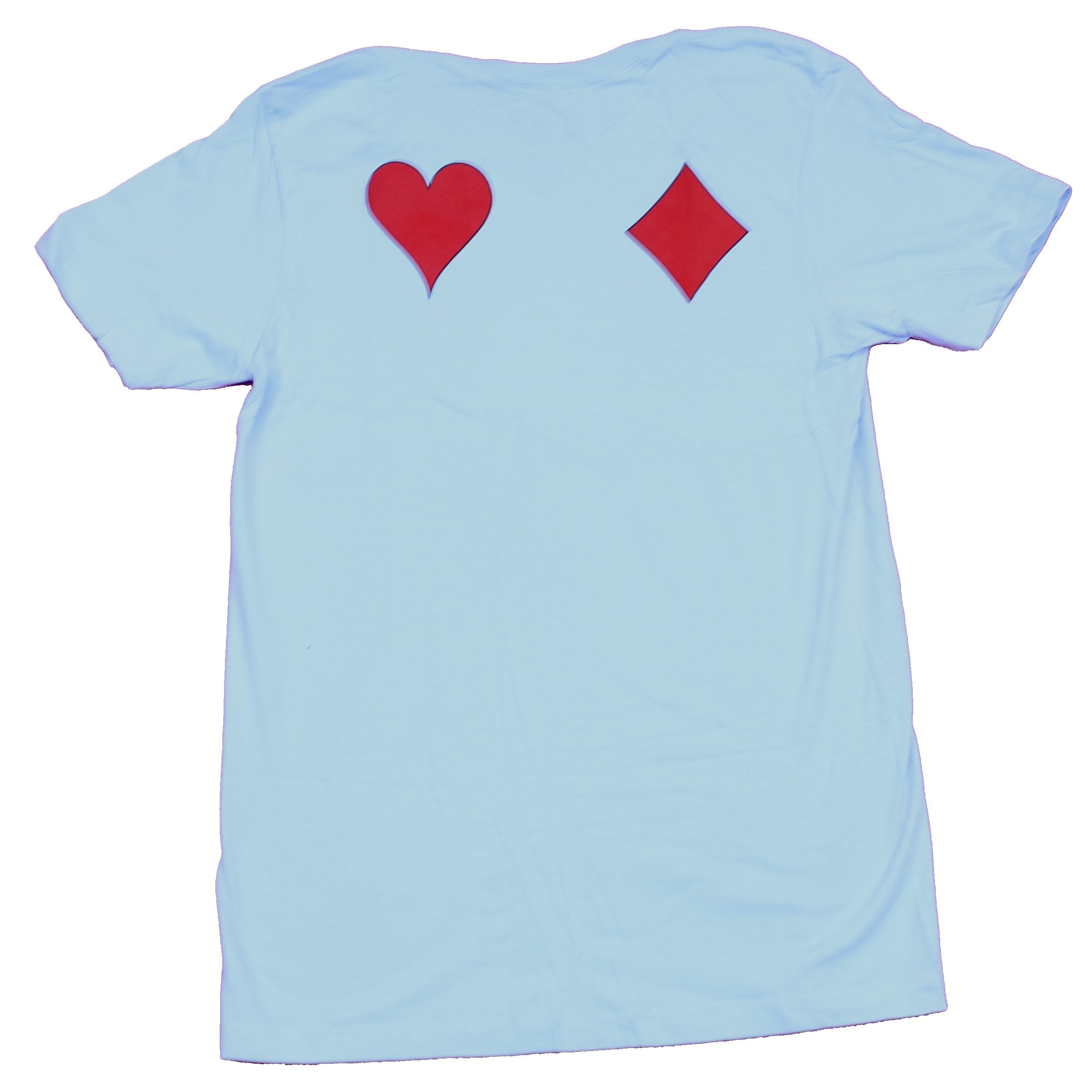 Hunter X Hunter Mens T-Shirt -  Club Spade Front Diamond Heart Back Image