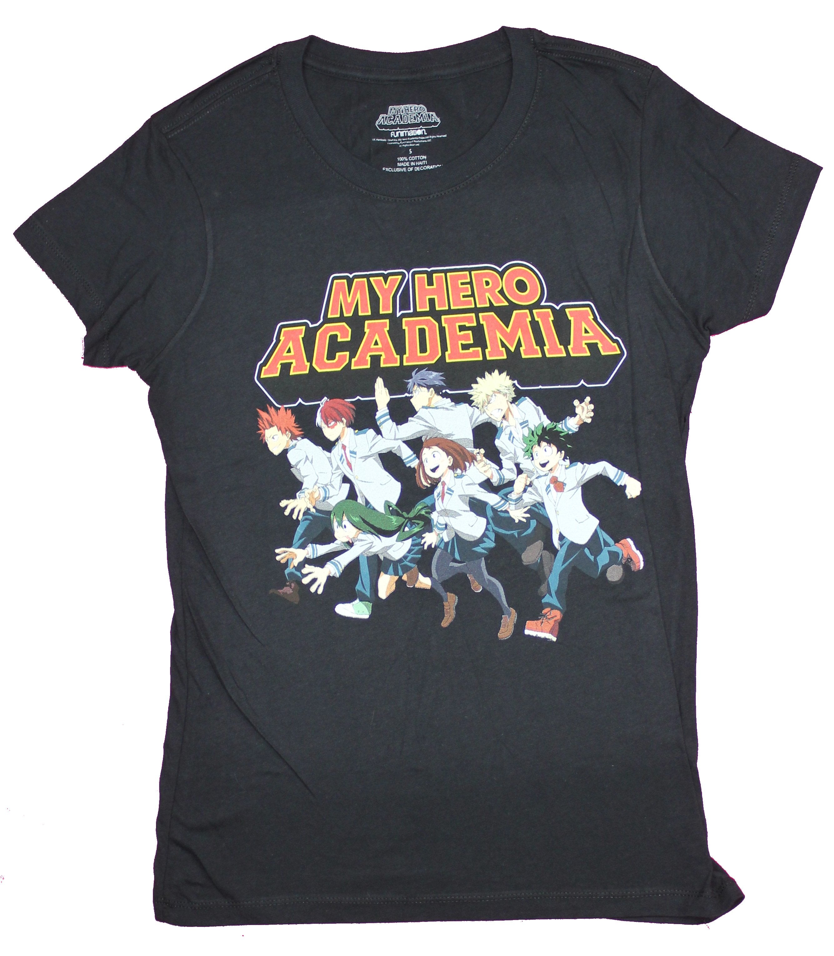 My Hero Academia Girls Juniors T-Shirt - Running Under Logo