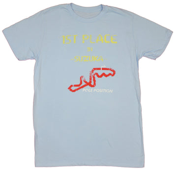 Pole Position Mens T-Shirt - 1st Place Suzuka Distressed Track Image