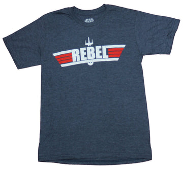Star Wars Mens T-Shirt - Rebel Fighter Pilot Style Logo Image