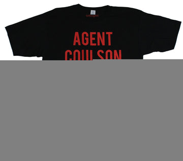SHIELD S.H.I.E.L.D. (Marvel) Mens T-Shirt -  Simple Agent Coulson Lives Red Word