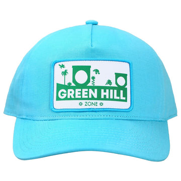 Bioworld Sonic The Hedgehog Green Hill Zone Sky Blue Snapback Hat