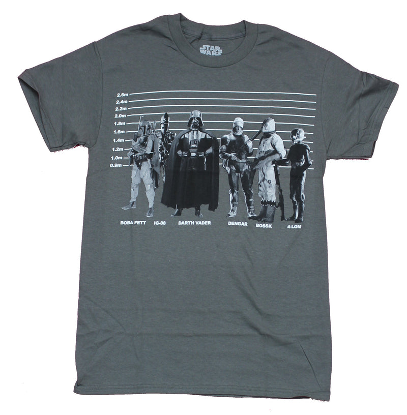 Star Wars Mens T-Shirt - Boba Fett Vader Ig-88 & More Line Up