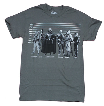 Star Wars Mens T-Shirt - Boba Fett Vader Ig-88 & More Line Up