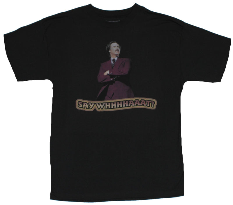 Anchorman 2 Mens T-Shirt  - Say Whhhhaaaat? Arm Crossed Image