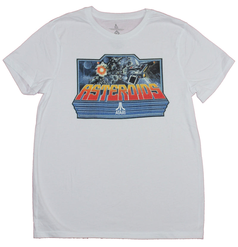 Asteroids Mens T-Shirt - Atari Arcade Art Framed