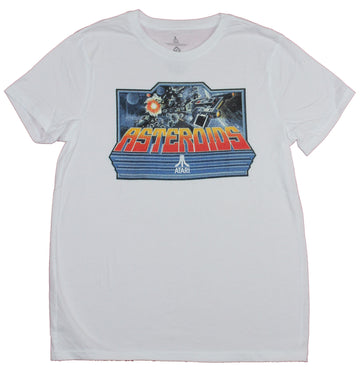 Asteroids Mens T-Shirt - Atari Arcade Art Framed